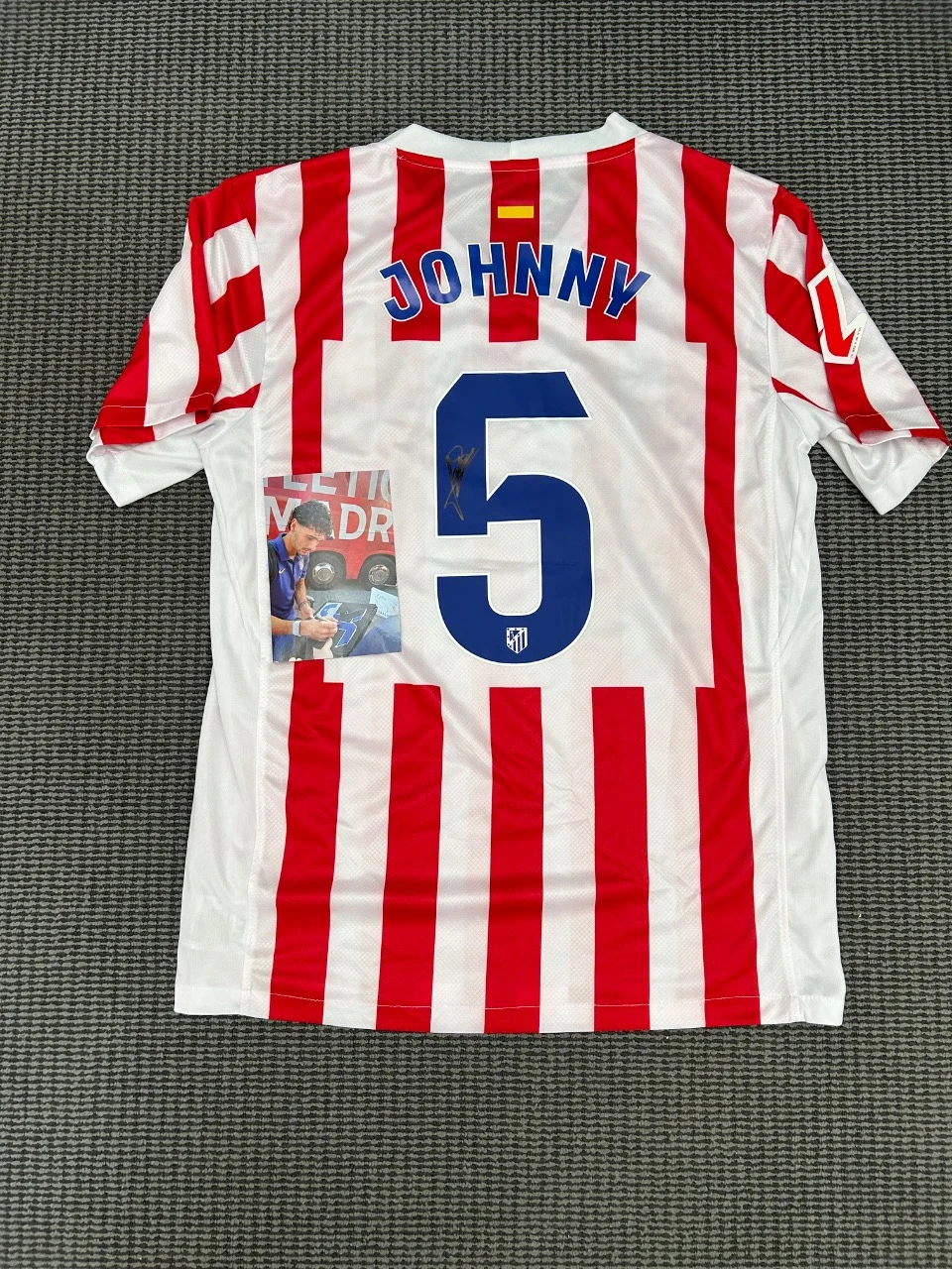 Gesigneerd shirt Johnny Cardoso, Atletico Madrid